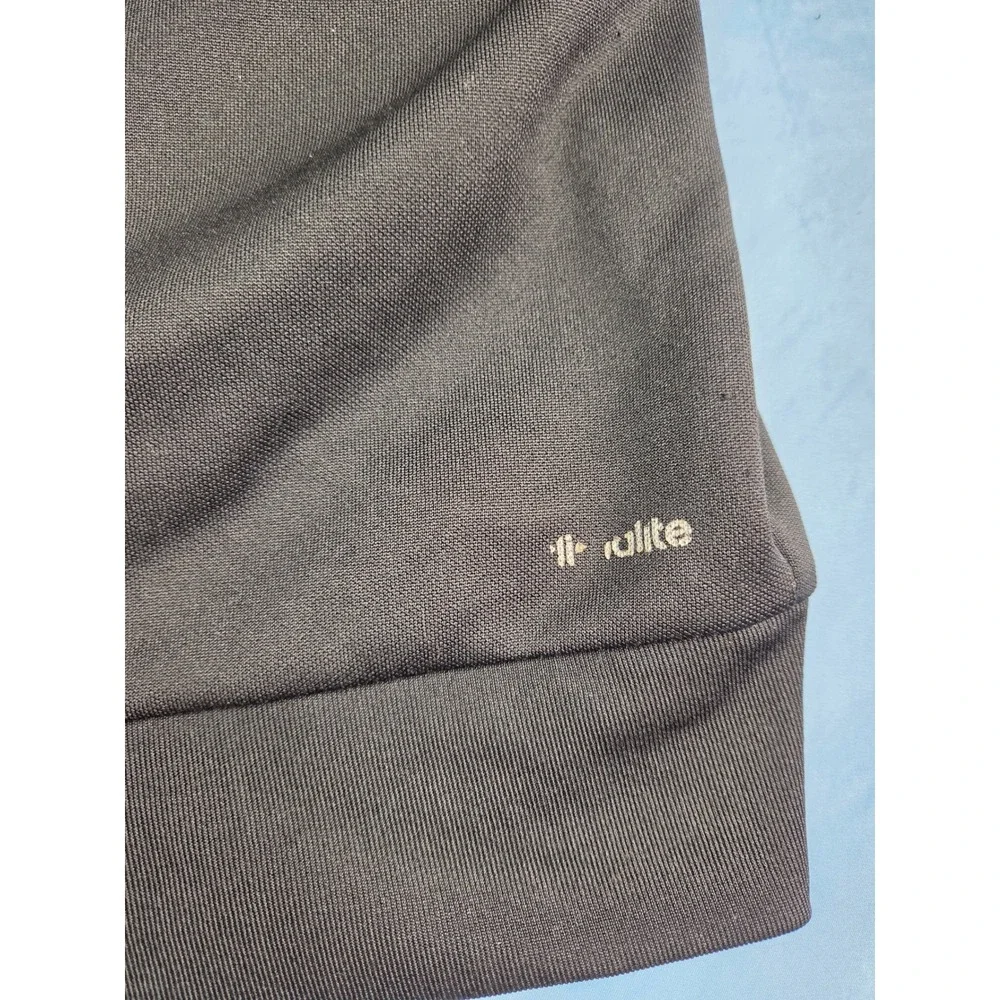 Adidas Mens Climalite Pullover Hoodie Black Orange Athletic Sweatshirt Size M
